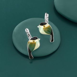 Taratata Dormeusus Fabuleuse Green Bird Lever Earring