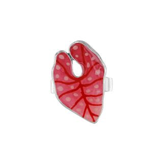 Taratata Bague Fabuleuse Leaf Ring Pink