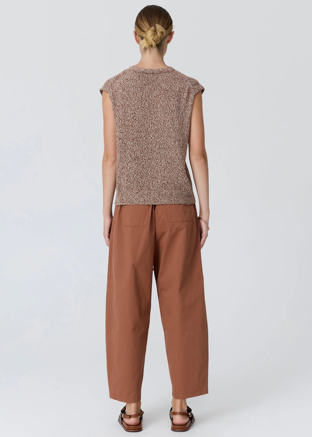 Pol Rye Knit Vest Toffee