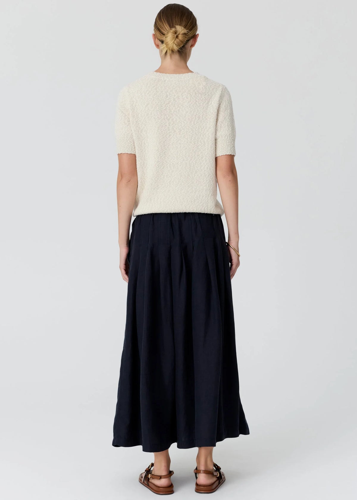 Pol Cedar Lurex Knit Top