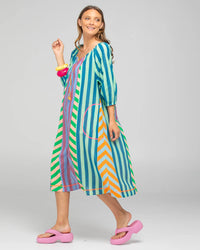 Boom Shankar Lucia Dress Capri Spliced