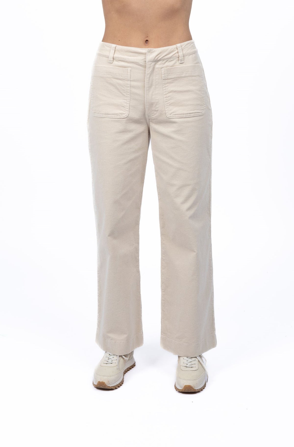 Humidity Suki Cord  Pant - Vanilla