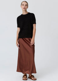 Pol Cedar Lurex Knit Top