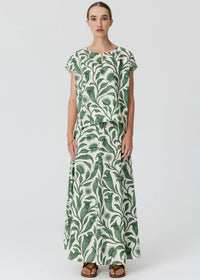 Pol Botanica Top w Contrast Back