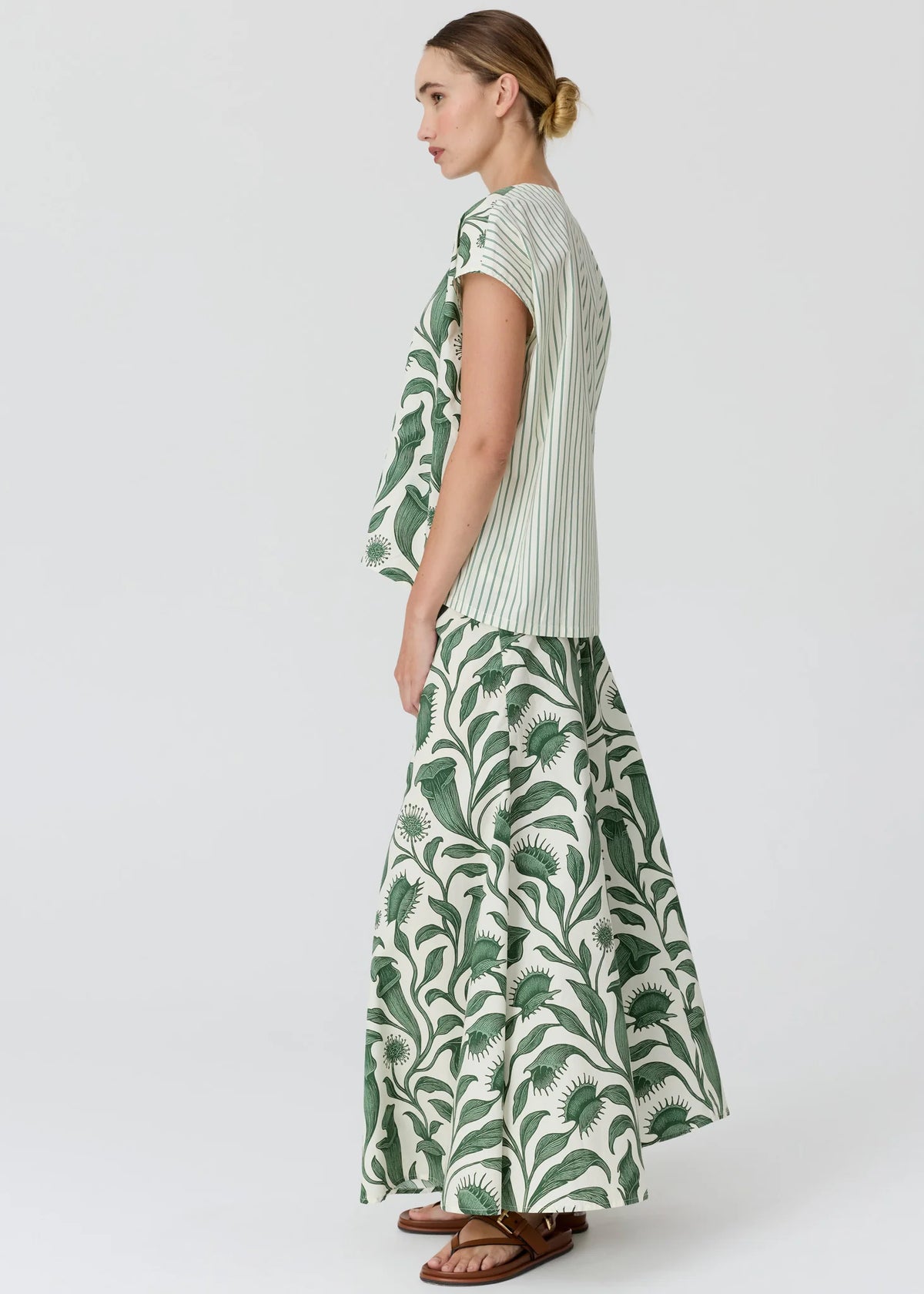 Pol Botanica Top w Contrast Back