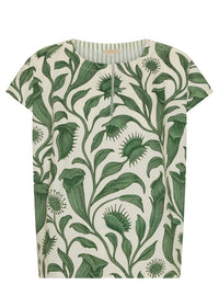 Pol Botanica Top w Contrast Back
