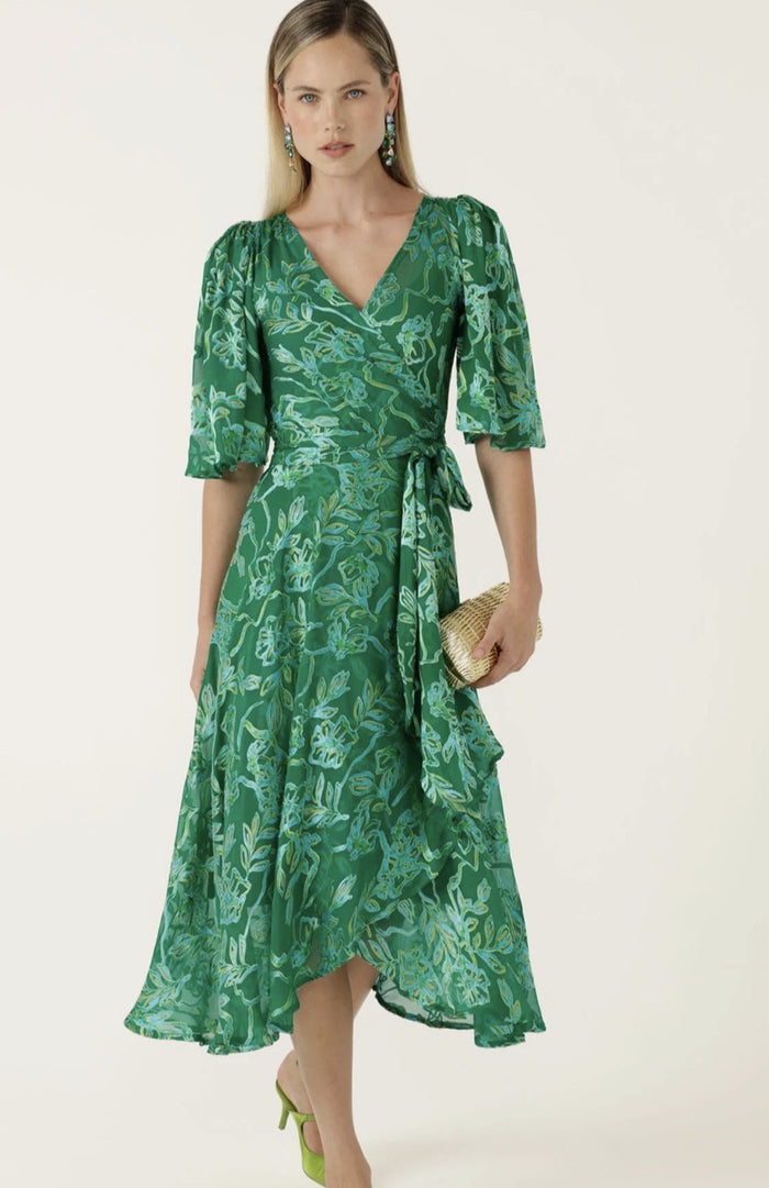 Sacha Drake Garden Maze Wrap Dress