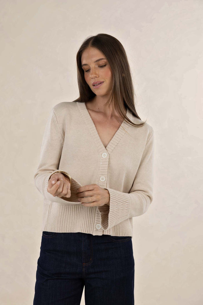 Humidity Rixie Cardigan Stone