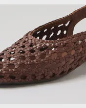 Mollini Dasere Chocolate Leather Sling Back