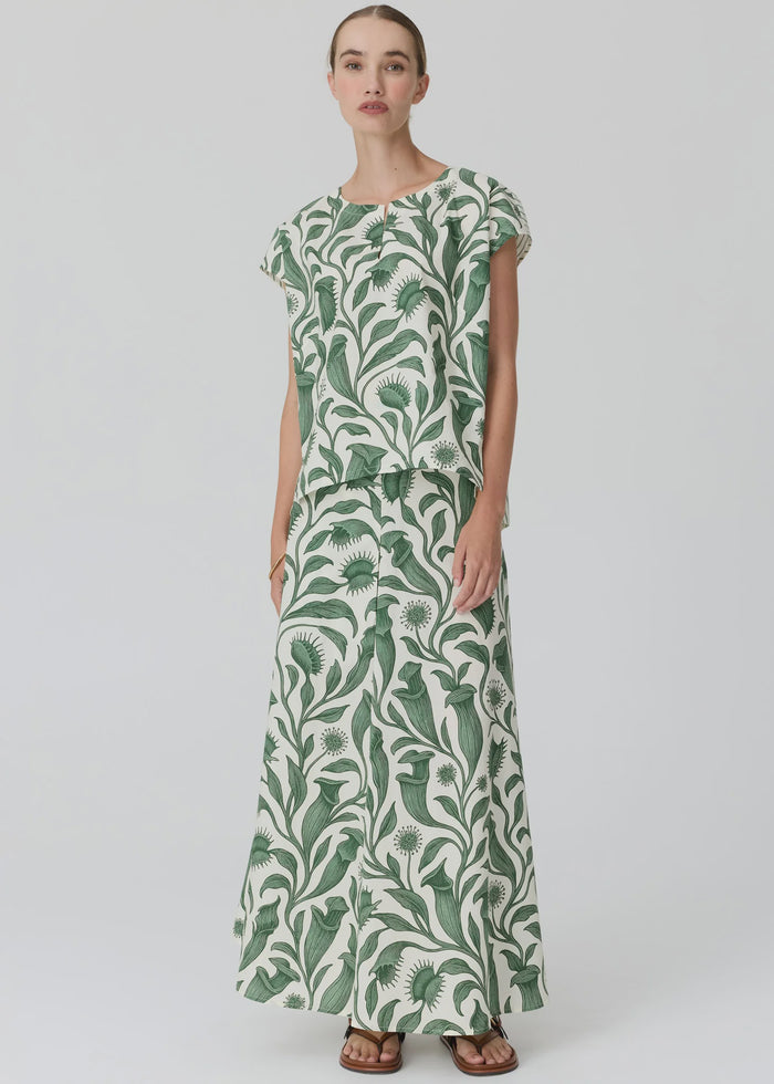 Pol Botanica Top w Contrast Back