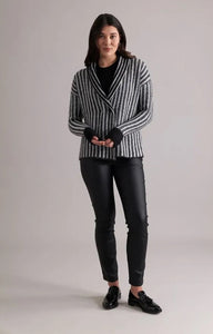 Foil Butter Me Up Cardigan Blk/White