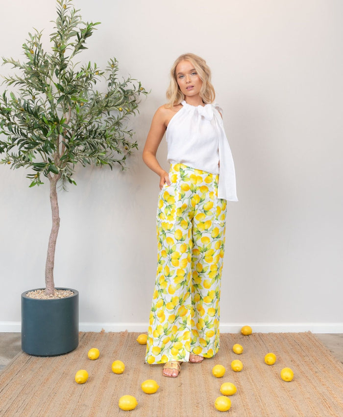 Huntress Amalfi Palazzo Pant Limoncello/Ric Rac