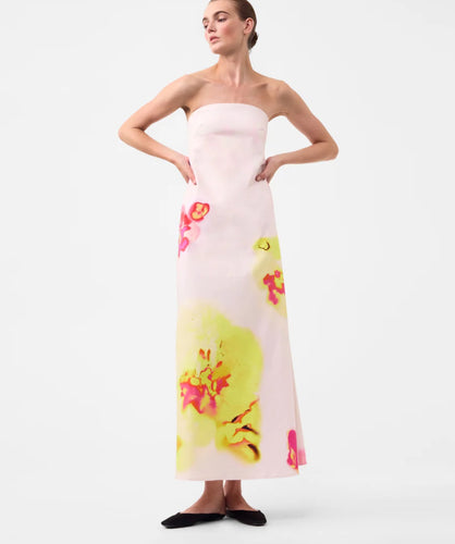 Morrison Strapless Dress Print