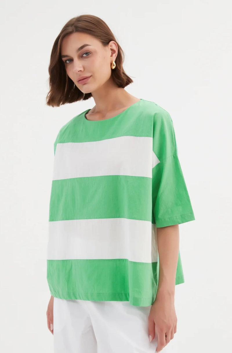 Tirelli Boxy Stripe Top