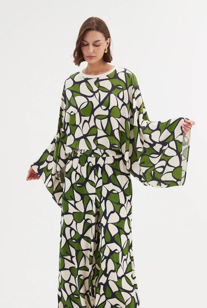 Tirelli Oversized Print Layer Top