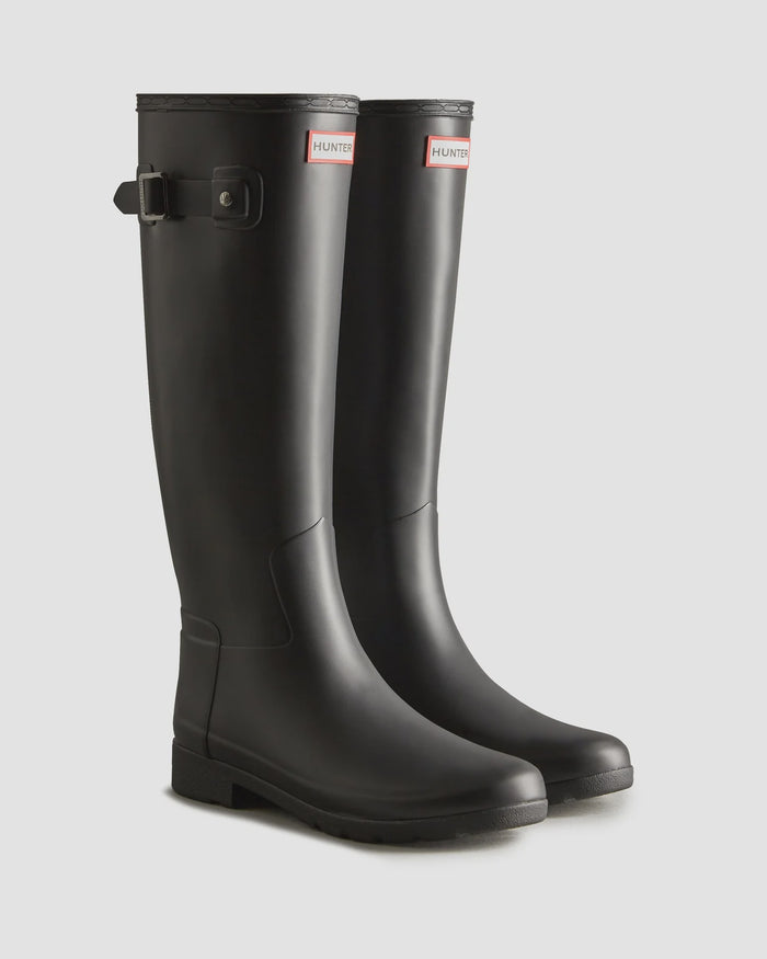 Hunter Refinded Tall Boot Black