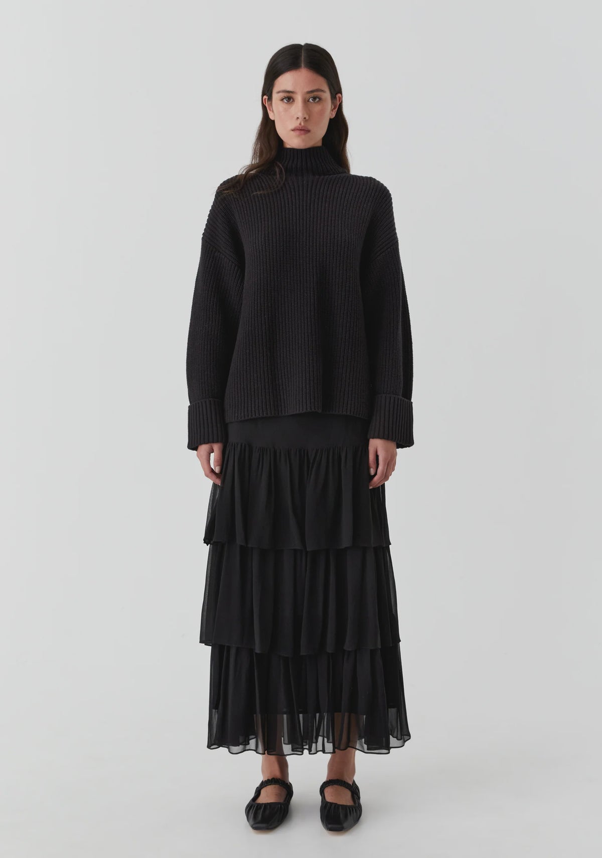 Morrison Niko High Neck Pullover Black