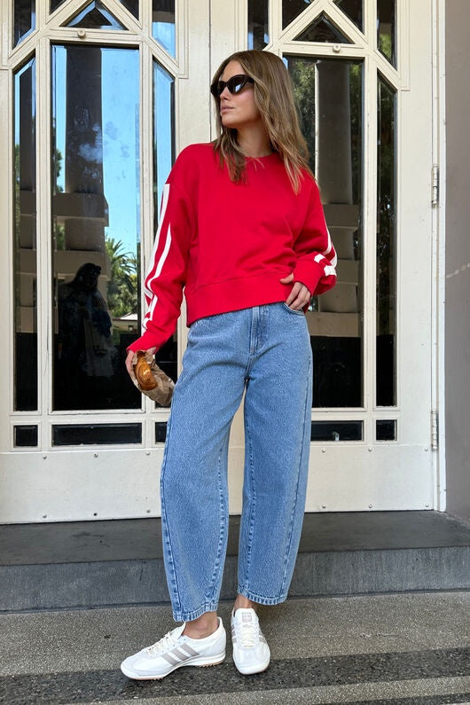 Ceres Darted Barrel Jean
