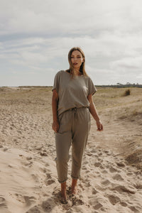Talamaya Shoreline Slub Cotton T Shirt
