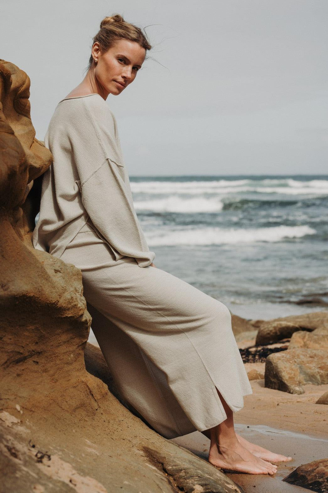 Talamaya Retreat Cotton Twist Full Length Pant