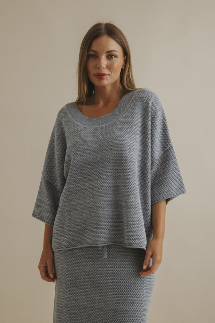 Talamaya Coral Knitted Tee Pullover