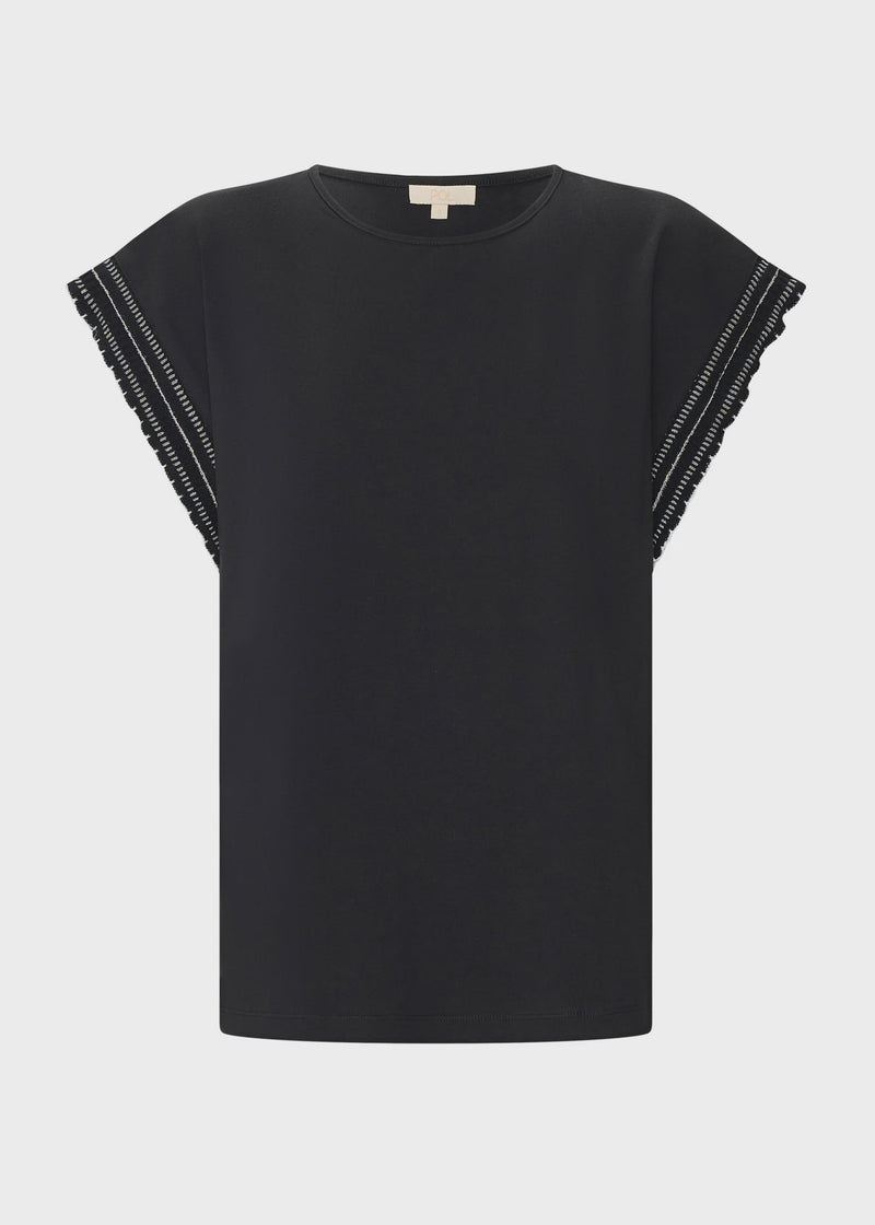 Pol Orlo Tee Frill Sleeve