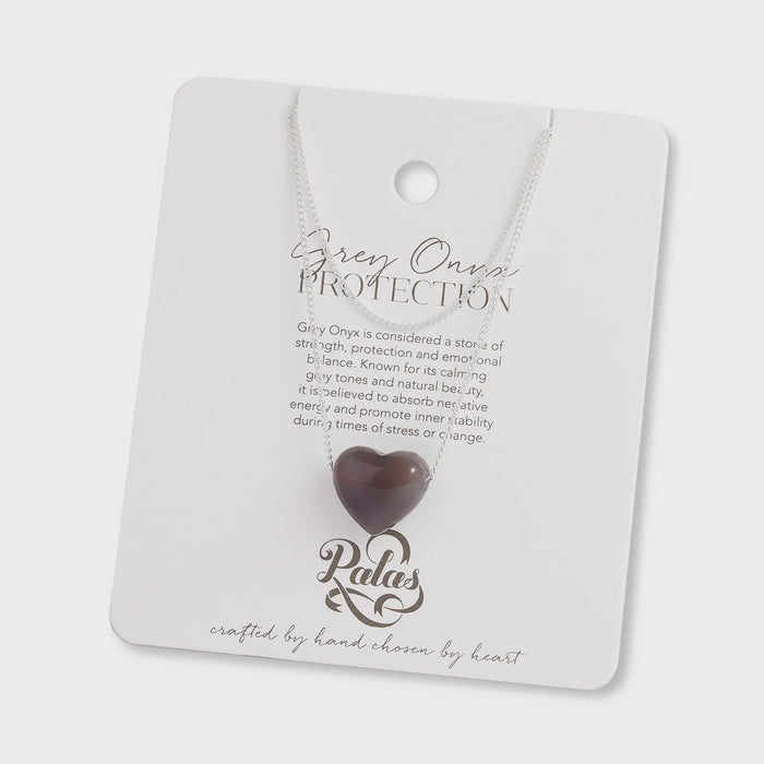 Palas Heart Stone Necklace