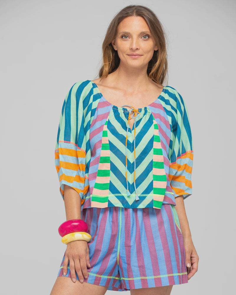 Boom Shankar Lucia Top Capri Spliced