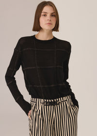 Pol Westin Lurex Check Knit