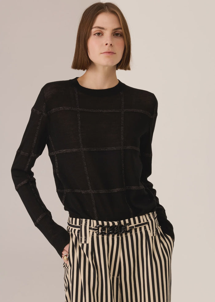 Pol Westin Lurex Check Knit