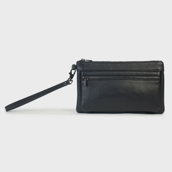 Dusky Robin Bethany Zip Clutch Pebbled