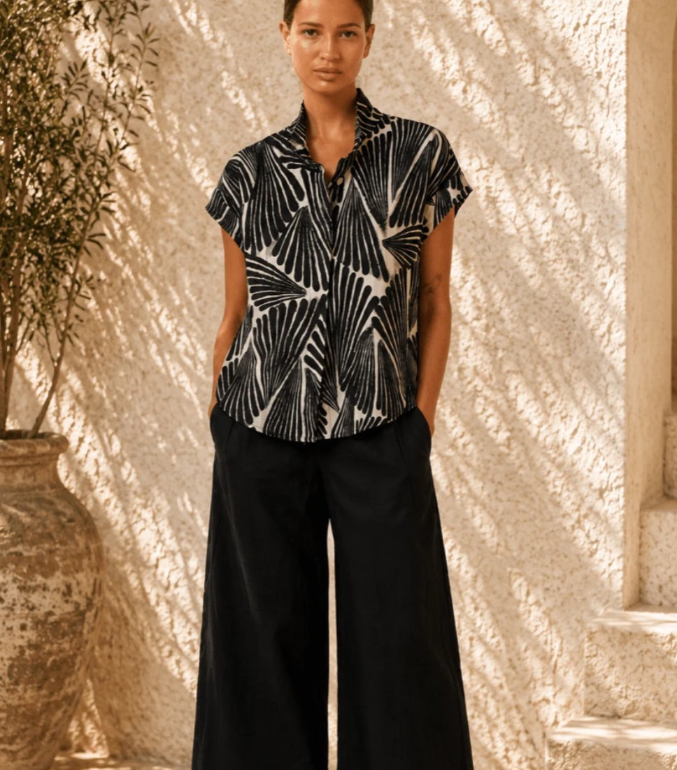 Naturals Folies Linen Top GA632