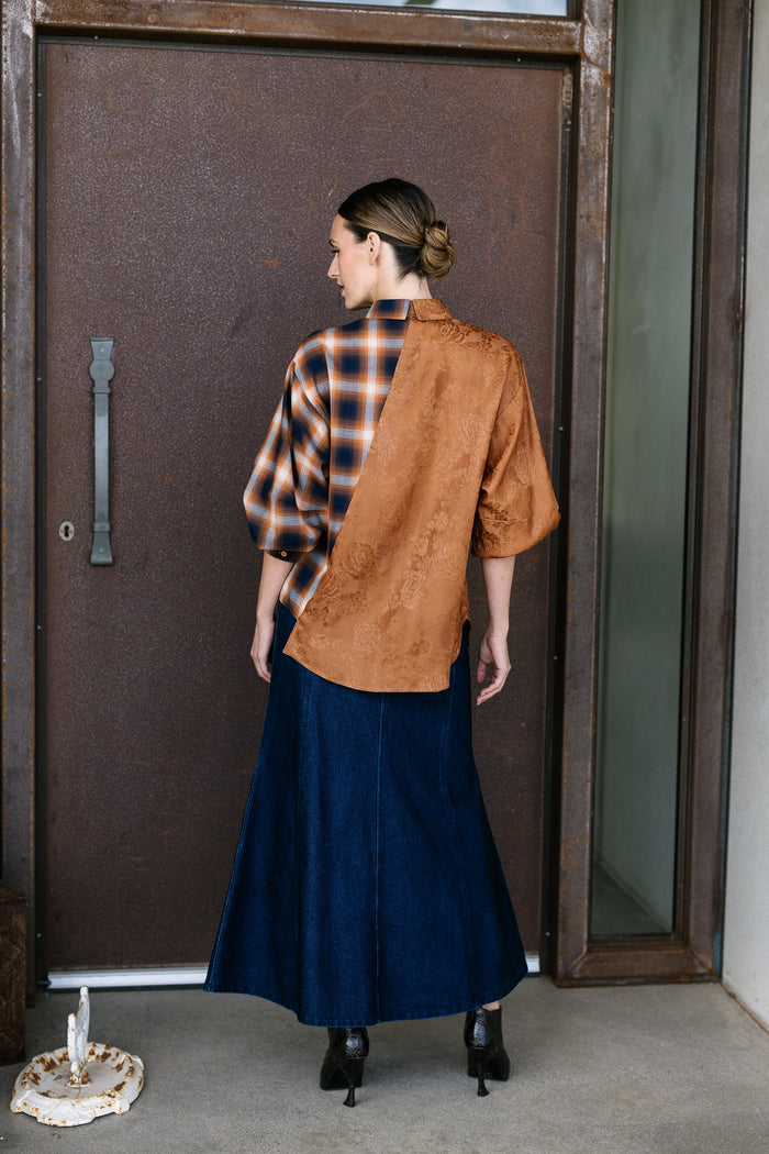 Maud Dainty 2Face Rusty/Navy