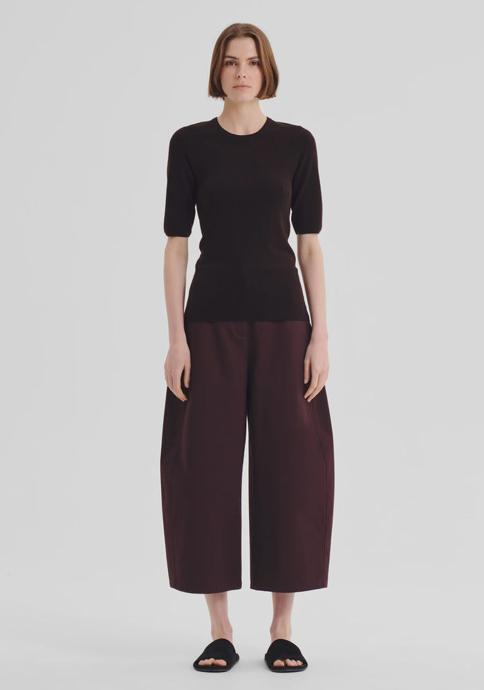 Morrison Talia Merino Knit Tee Espresso