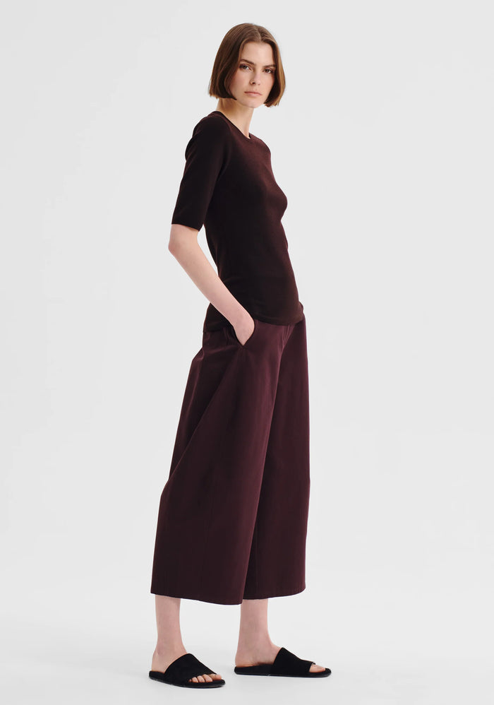 Morrison Talia Merino Knit Tee Espresso