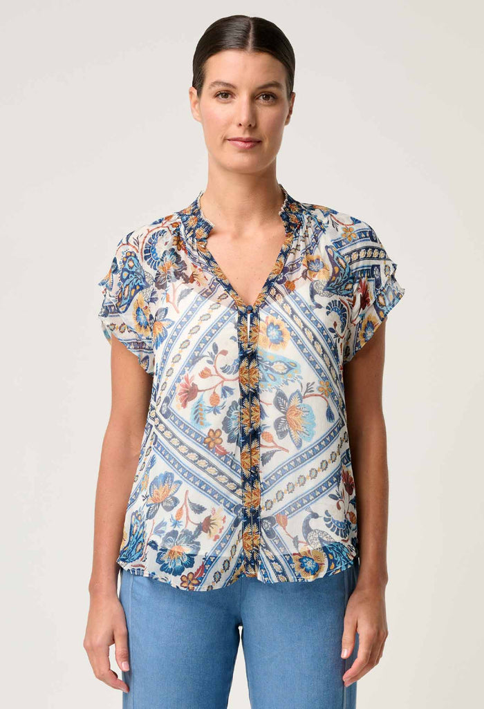 Once Was Yoryu Flutter sleeve top