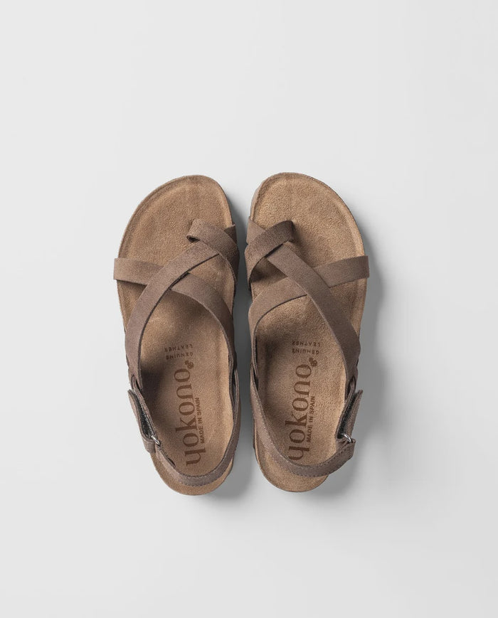 Yukono Jerba Coffee Nubuck Sandle