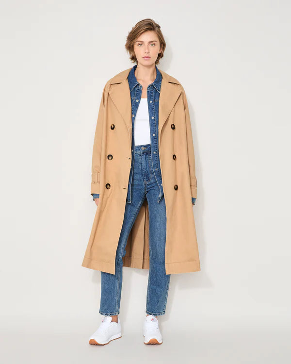 Jac + Mooki Trench Coat Tan