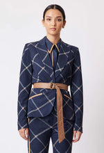 Load image into Gallery viewer, Once Was Getty Leather Belt Detail Ponte Blazer