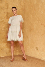 Load image into Gallery viewer, Frankie + Dash Mini Smocked Dress Cream