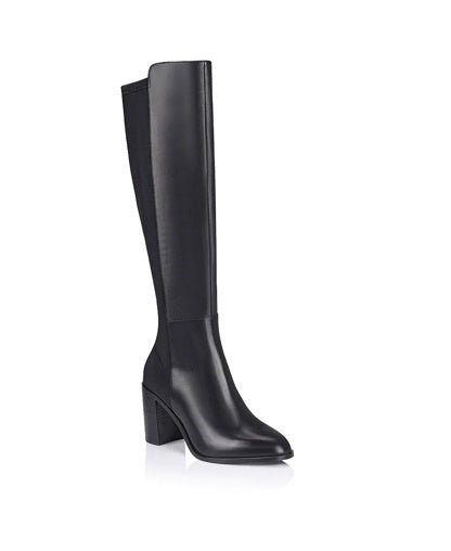 Siren Rixie Black Tall Leather Boots