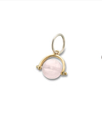 Palas Rose Quartz Love Spinner Charm