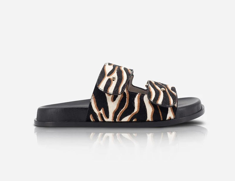 SolSana Versus Footbed Slide Zebra