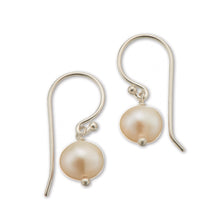 Load image into Gallery viewer, Palas Silver Pearl Hook Earring