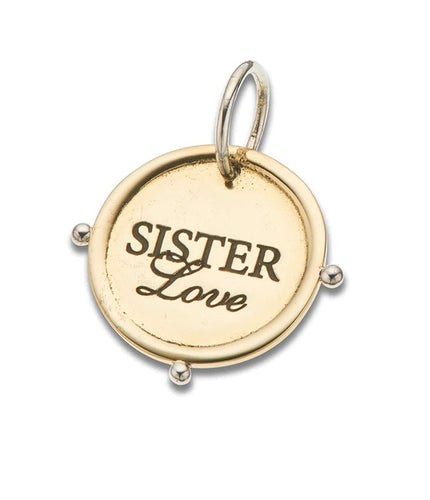 Palas Sister Love Charm Brass and Silver