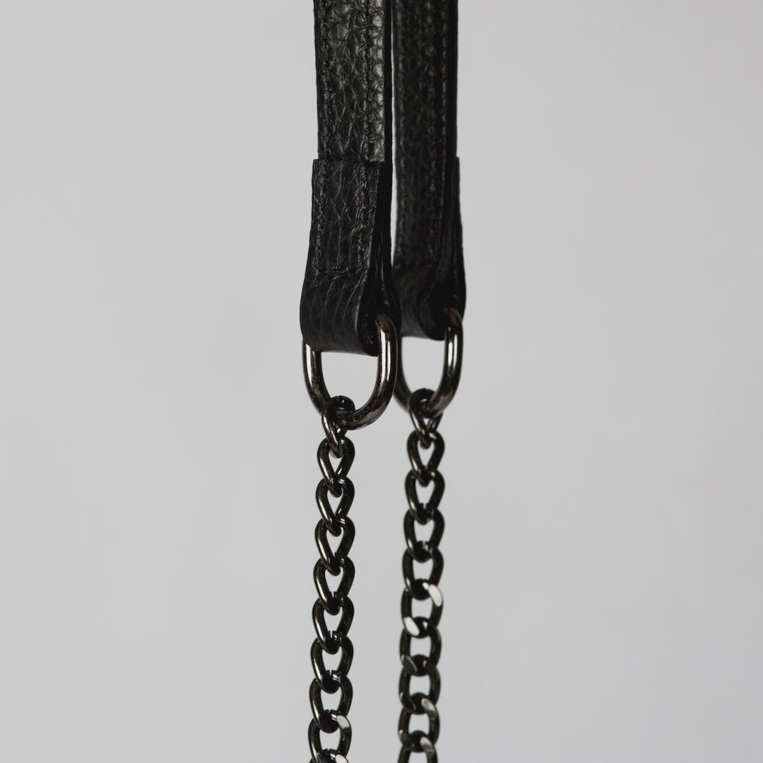 Vestirsi Pebbled Leather Chain Strap