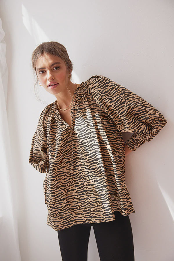 Kinney Quinn Top Tiger Stripe