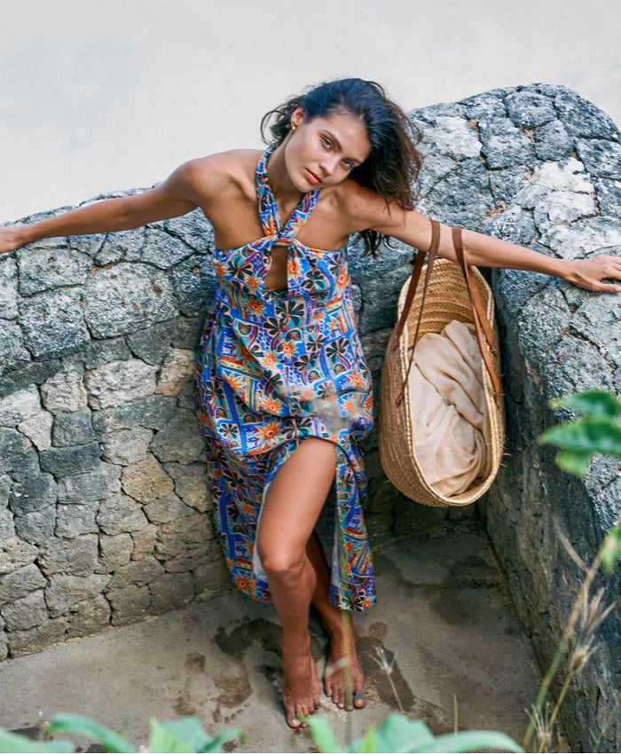 Ridley Yours Beach Dresses BY RIDLEY Womens Zariyah Linen Dress