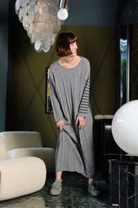 Maud Dainty Oscar  Knitted Dress Grey