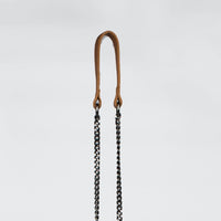 Vestirsi Pebbled Leather Chain Strap